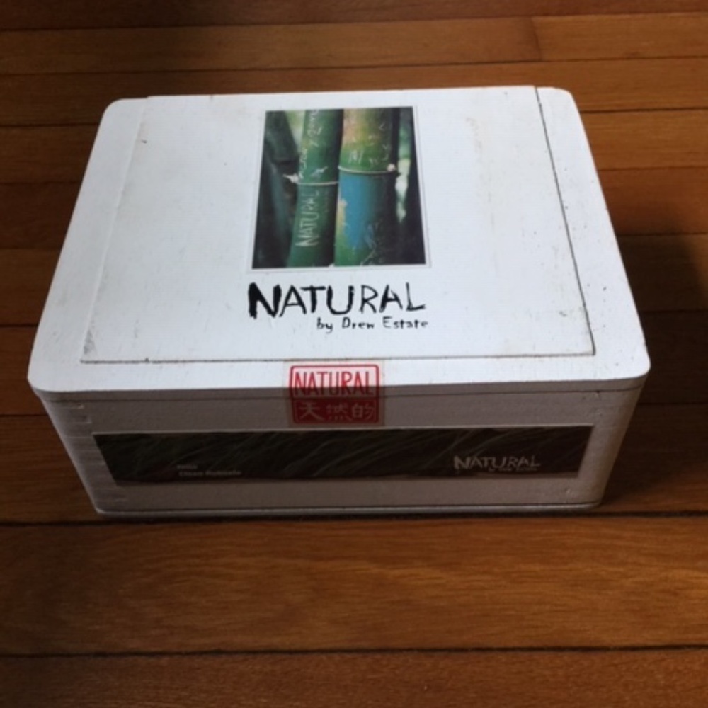 Vintage Wood Cigar Box Natural by Drew Estates Collectors Item